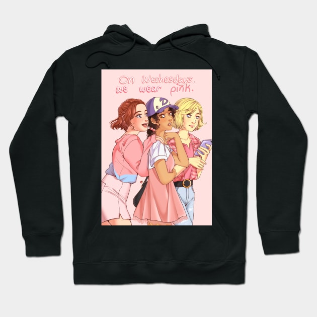 On wednesdays we wear pink Hoodie by Monicherrie